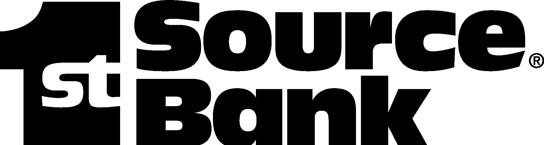 1st Source Bank Black Logo Vector Logo